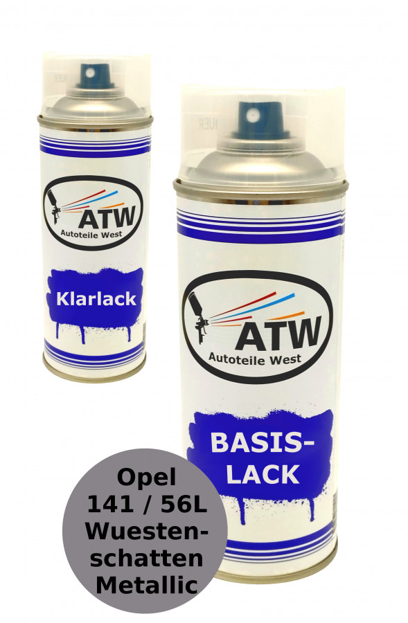 Autolack für Opel 141 / 56L Wuestenschatten Metallic +400ml Klarlack Set